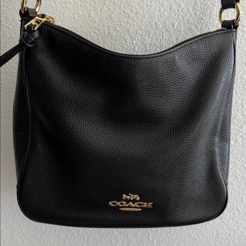 Coach Black Leather Crossbody Shoulder Bag